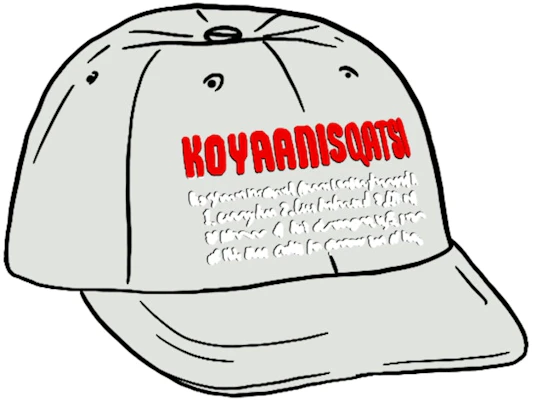 Supreme Koyaanisqatsi 6-Panel White Buy Supreme Koyaanisqatsi 6-Panel White
