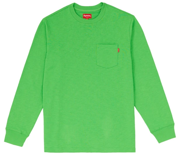 supreme-l-s-pocket-tee-fw-18-lime