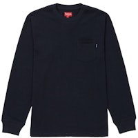 Supreme L/S Pocket Tee (FW18) Navy