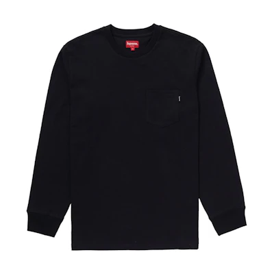 Supreme L/S Pocket Tee Black