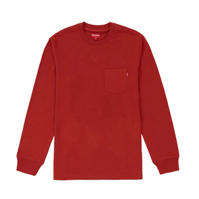 Supreme L/S Pocket Tee Brick