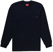 Supreme L/S Pocket Tee Navy