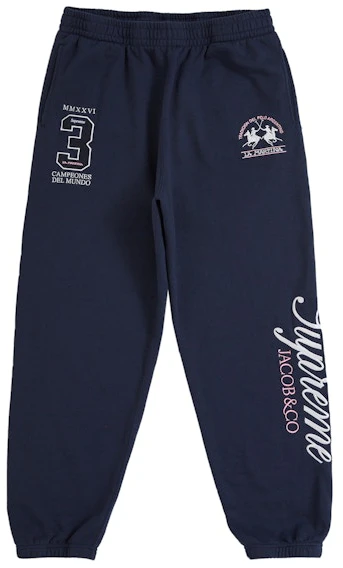 supreme-la-martina-sweatpant-navy
