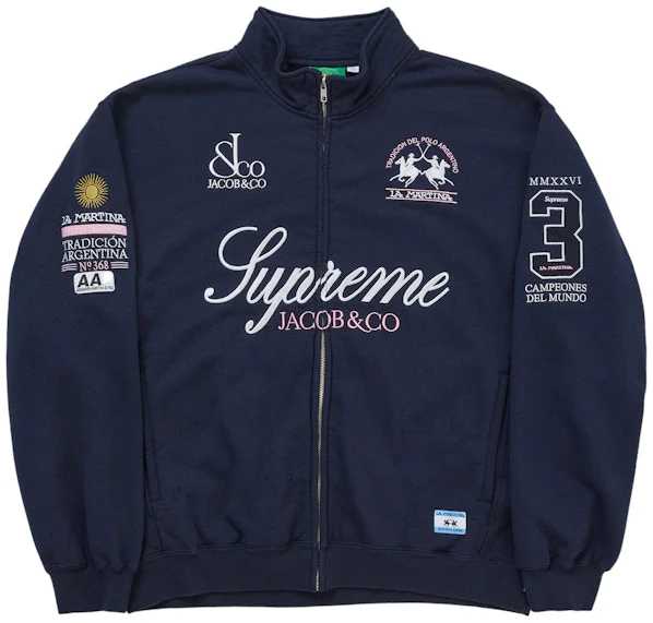 supreme-la-martina-zip-up-sweatshirt-navy
