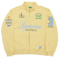 Supreme La Martina Zip Up Sweatshirt Yellow Supreme La Martina Zip Up Sweatshirt Yellow