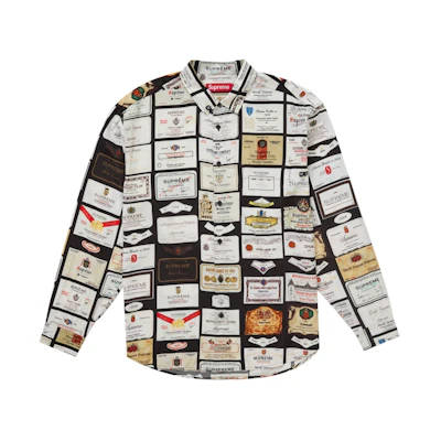 Supreme Label Shirt Black