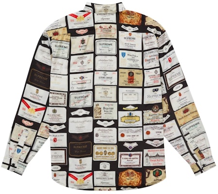 シュプリーム ラベル シャツ ブラック Order シュプリーム ラベル シャツ ブラック