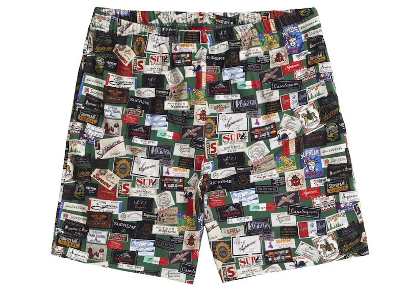 Supreme Labels Pique Short Green