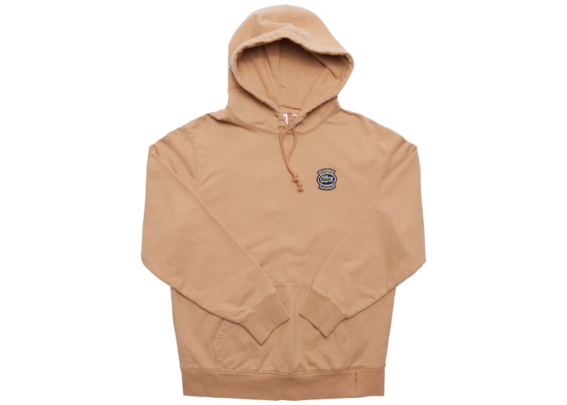 Supreme Lacoste Hooded Sweatshirt Light Brown