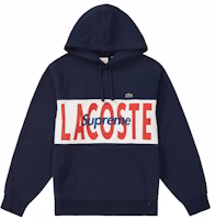 Supreme Lacoste Hooded Sweatshirt Navy Supreme Lacoste Hooded Sweatshirt Navy