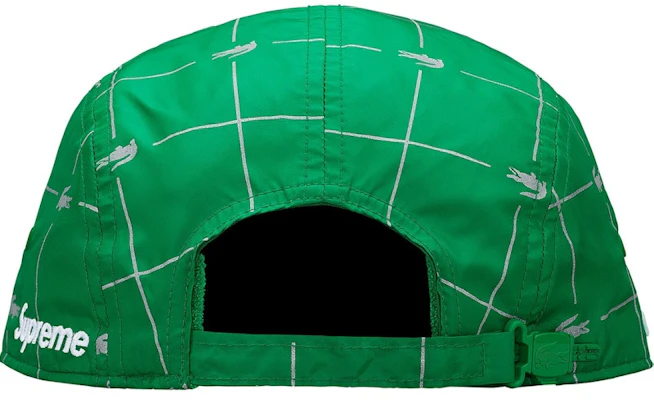 슈프림 라코스테 리플렉티브 그리드 나일론 캠프캡 그린 Shop 슈프림 라코스테 리플렉티브 그리드 나일론 캠프캡 그린