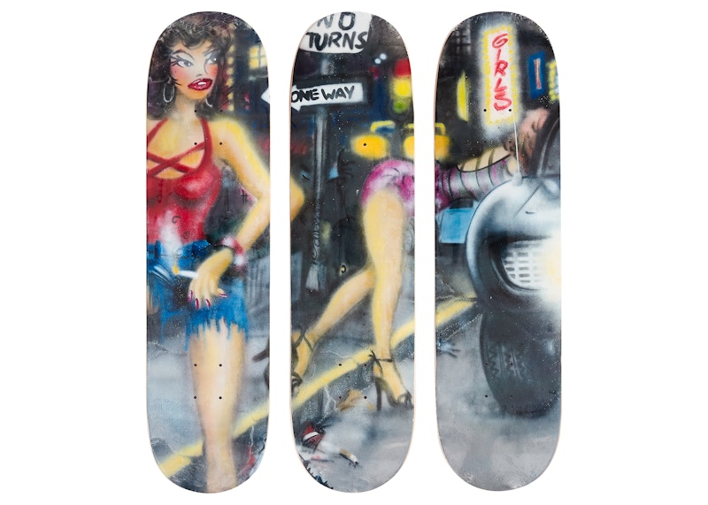 Supreme Lady Pink Skateboard Deck Set