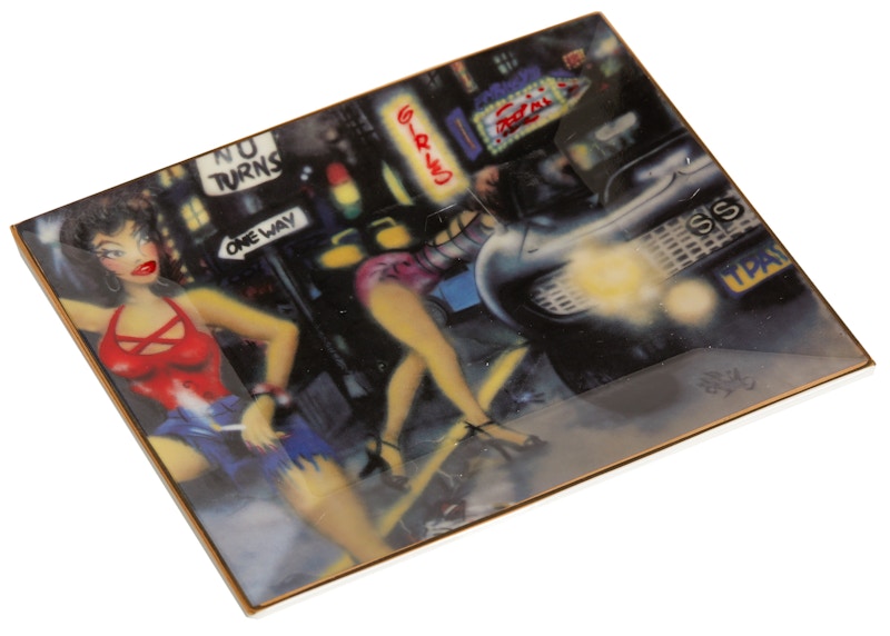 Supreme Lady Pink Super Sport Camero Ceramic Tray Multicolor