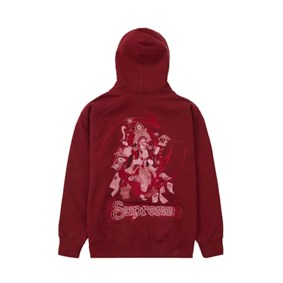 Supreme Lakshmi Zip Up Hooded Sweatshirt Cardinal