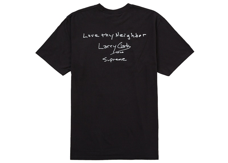 Order Supreme Larry Clark 邻居T恤 黑色