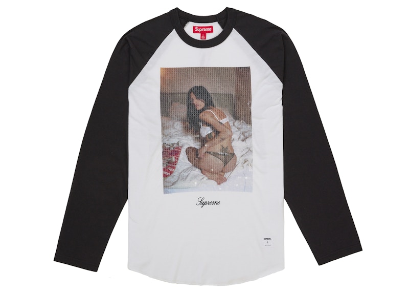 Supreme Larry Clark Sequin Raglan L/S Top Black