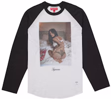 Supreme Larry Clark Sequin Raglan L/S Top Black Supreme Larry Clark Sequin Raglan L/S Top Black