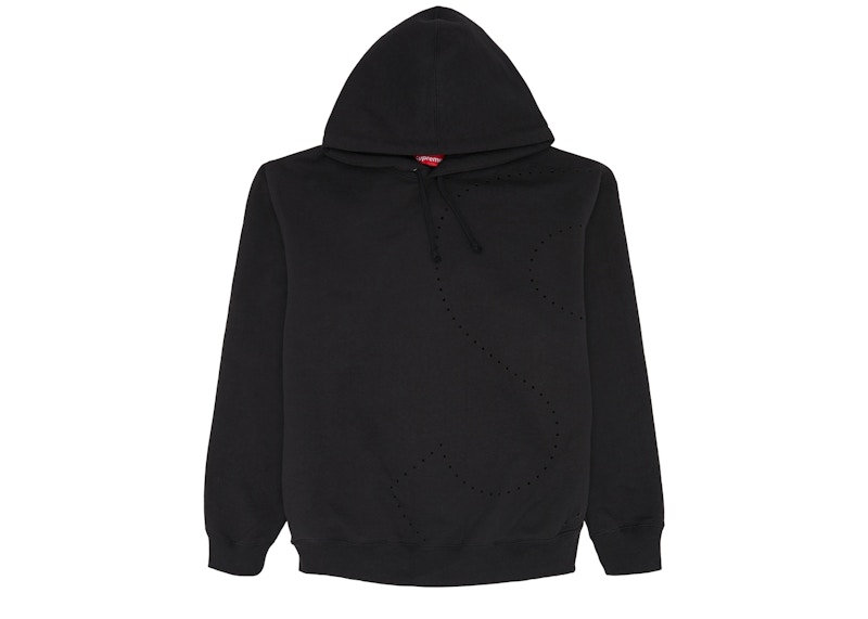 Supreme Laser Cut S Logo Hooded Sweatshirt Black