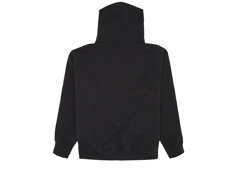 Supreme Laser Cut S Logo Hooded Sweatshirt Black 圖 2