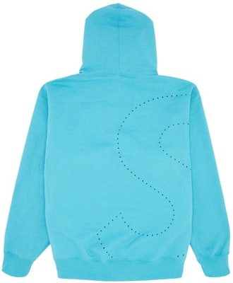 Hoodie Supreme S Logo Laser Cut Cyan Order Hoodie Supreme S Logo Laser Cut Cyan