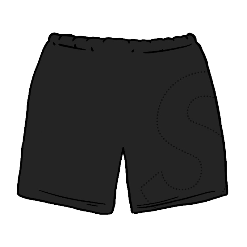 Supreme Laser Cut S Logo Sweatshort Black