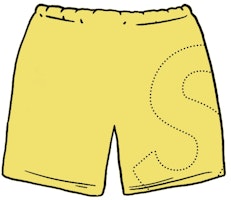 Supreme Laser Cut S Logo Sweatshort Light Lemon Supreme Laser Cut S Logo Sweatshort Light Lemon