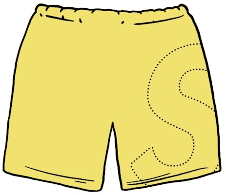 Supreme Laser Cut S Logo Sweatshort Light Lemon Buy Supreme Laser Cut S Logo Sweatshort Light Lemon