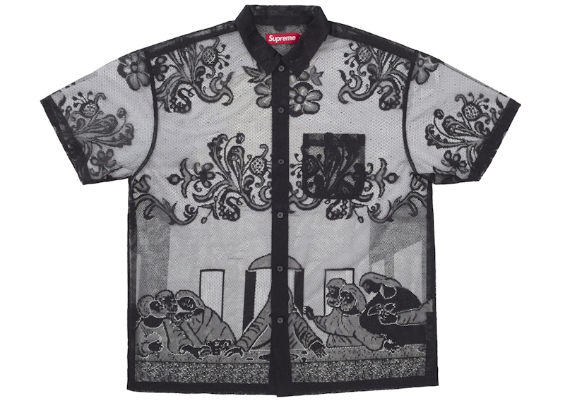 Supreme Last Supper Lace S/S Shirt Black