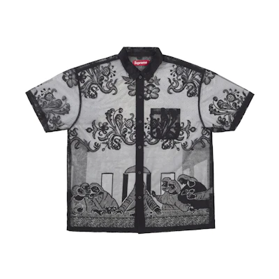 Supreme Last Supper Lace S/S Shirt Black