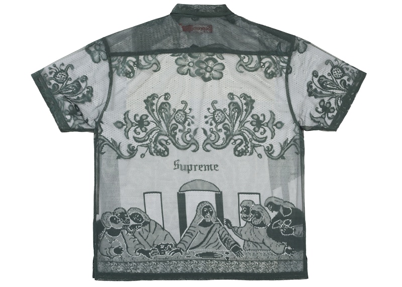 Supreme Last Supper Lace S/S Shirt Green 圖 2