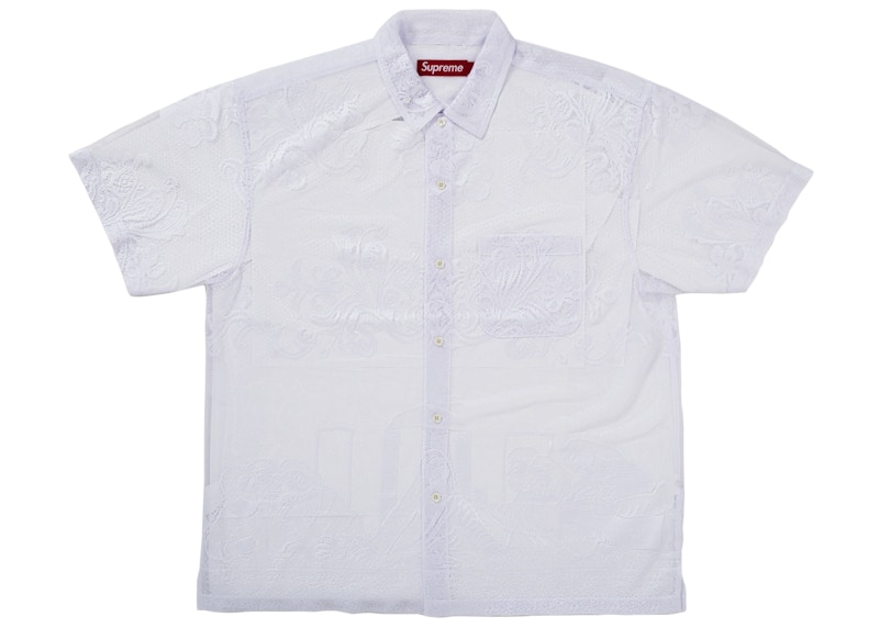 Supreme Last Supper Lace S/S Shirt White