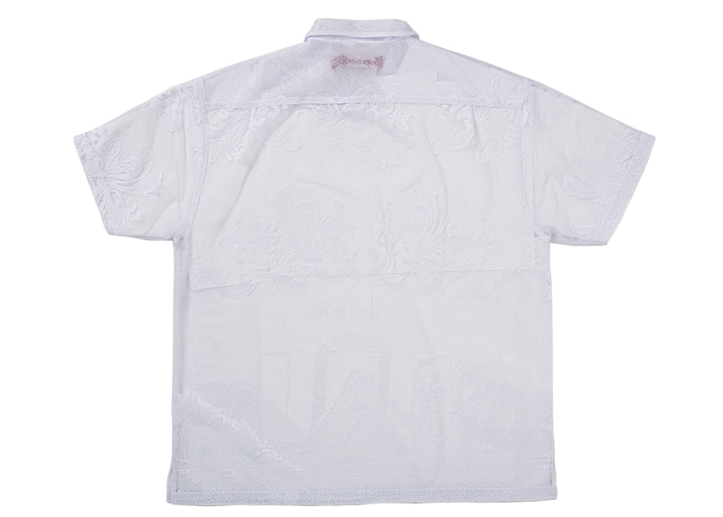 Supreme Last Supper Lace S/S Shirt White 圖 2