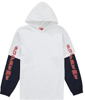 Supreme Layered Hooded L/S Top White Supreme Layered Hooded L/S Top White