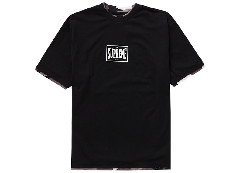 Buy Supreme Top de Capas Manga Corta Negro