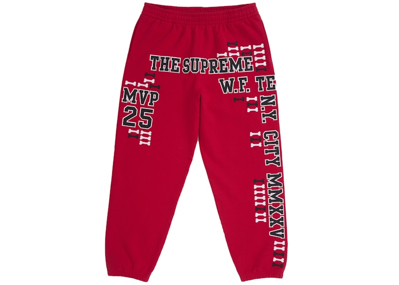 Supreme League Champs Sweatpant Red