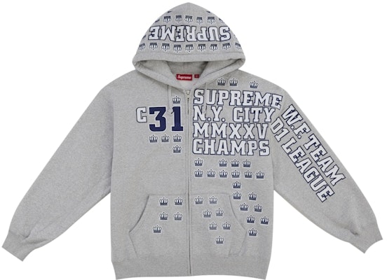 Supreme League Champs Zip Up Hoodie Kelabu Buy Supreme League Champs Zip Up Hoodie Kelabu