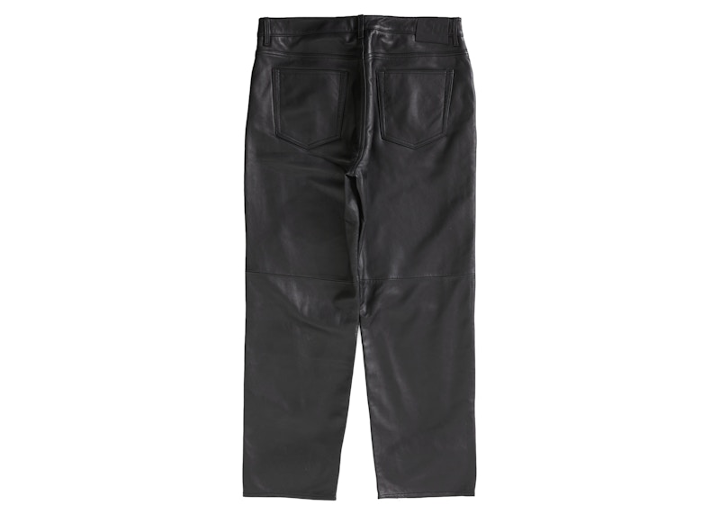 Supreme Leather 5-Pocket Jean (FW22) Black 圖 2