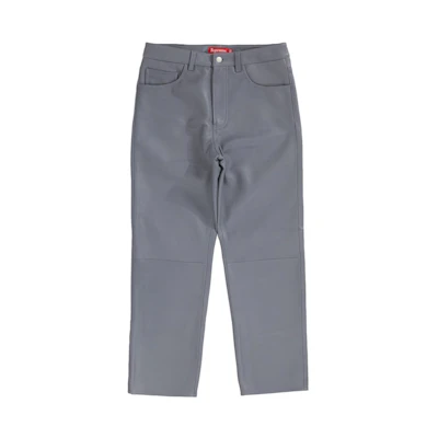 Supreme Leather 5-Pocket Jean (FW22) Grey