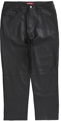 Supreme Pantalón Vaquero Negro de Piel con 5 Bolsillos Buy Supreme Pantalón Vaquero Negro de Piel con 5 Bolsillos