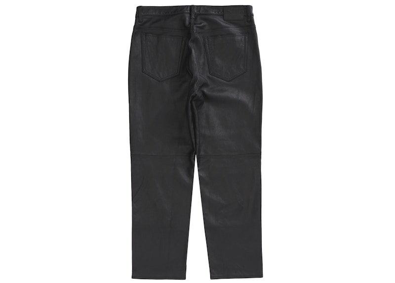 Supreme Leather 5-Pocket Jean Black 圖 2