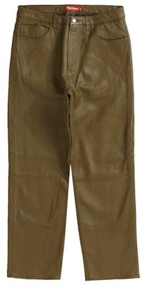 Supreme 真皮五袋牛仔裤 橄榄色 Buy Supreme 真皮五袋牛仔裤 橄榄色