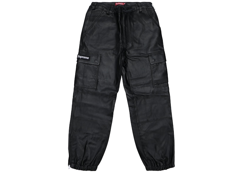 Supreme Leather Cargo Pant Black