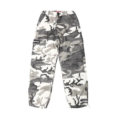 Supreme Leather Cargo Pant Snow Camo