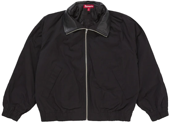 Supreme Leather Collar Utility Jacket (SS25) Black Buy Supreme Leather Collar Utility Jacket (SS25) Black