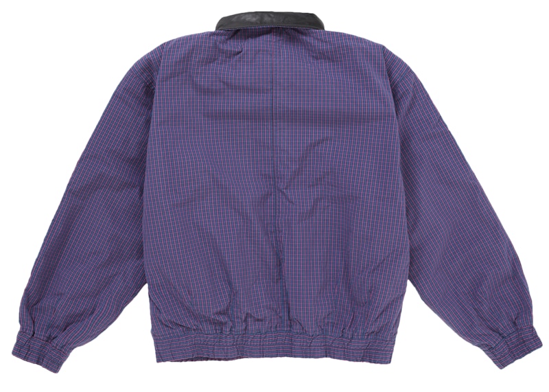 Supreme Leather Collar Utility Jacket (SS25) Blue Plaid 圖 4