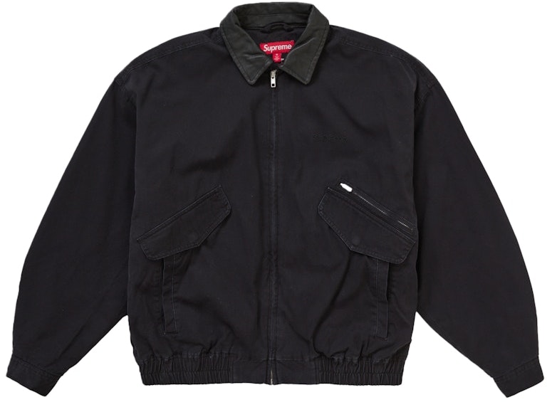 supreme-leather-collar-utility-jacket-fw-24-black