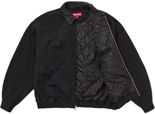 Supreme 皮革領多功能夾克 FW24 黑色 Order Supreme 皮革領多功能夾克 FW24 黑色