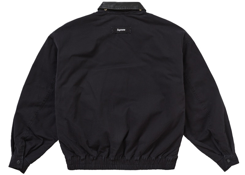 Lookbook Supreme 皮革領多功能夾克 FW24 黑色