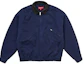 Buy Supreme Jaket Utility Kulit Kerah FW24 Navy.