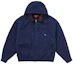 Lookbook Supreme Jaket Utility Kulit Kerah FW24 Navy.